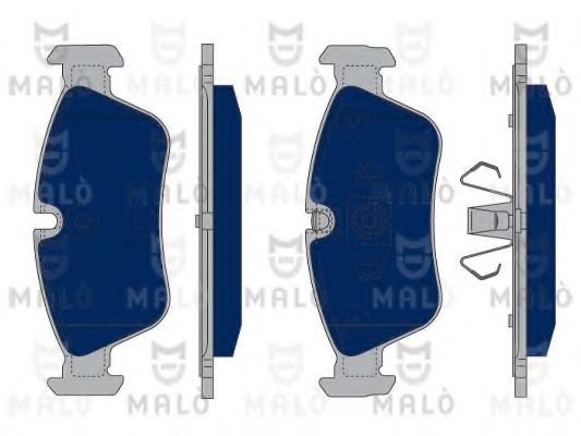 Комплект тормозных колодок, дисковый тормоз MALÒ 1050021