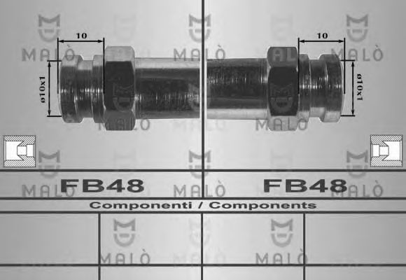 Тормозной шланг MALÒ 80259
