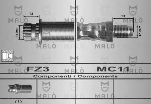 Тормозной шланг MALÒ 80563