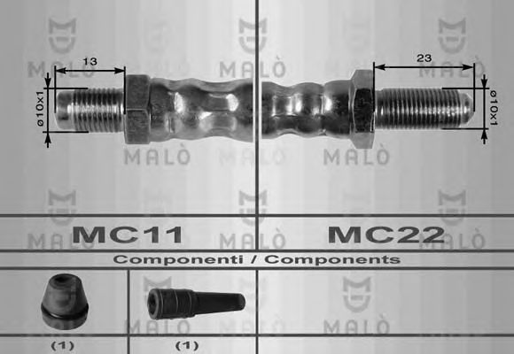 Тормозной шланг MALÒ 8461