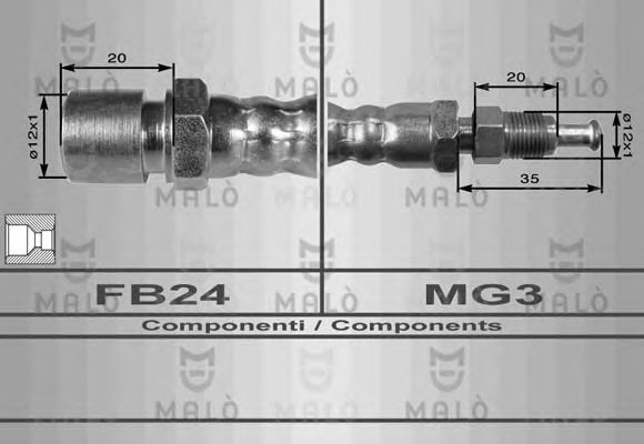 Шланг сцепления MALÒ 8471