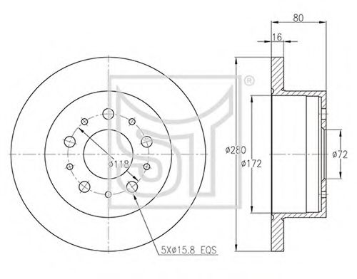 Тормозной диск ST-TEMPLIN 03.110.2600.040