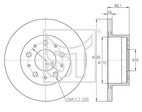 Тормозной диск ST-TEMPLIN 03.110.2600.070