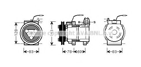 Компрессор, кондиционер PRASCO HYK124