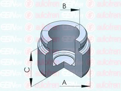 Поршень, корпус скобы тормоза AUTOFREN SEINSA D025270