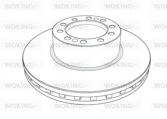 Тормозной диск WOKING NSA1184.20