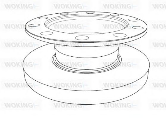 Тормозной диск WOKING 119210