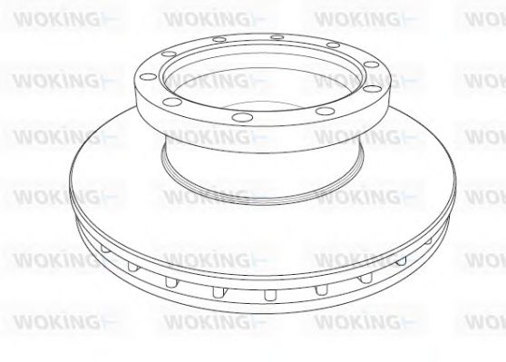 Тормозной диск WOKING 120120