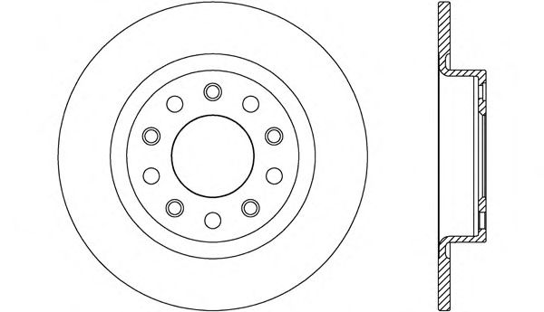 Тормозной диск OPEN PARTS BDR2615.10