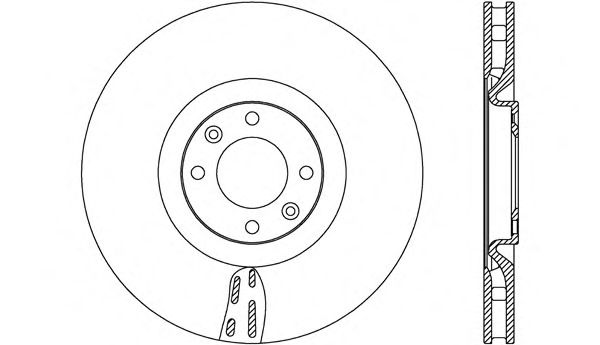 Тормозной диск OPEN PARTS BDR2633.20