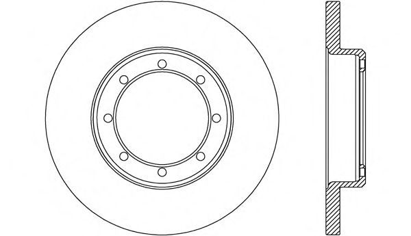 Тормозной диск OPEN PARTS BDA2655.10