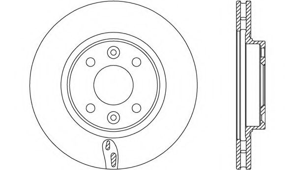 Тормозной диск OPEN PARTS BDA2717.20