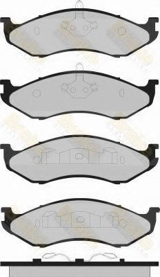 Комплект тормозных колодок, дисковый тормоз Brake ENGINEERING PA1322