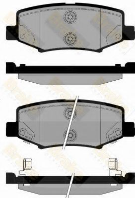 Комплект тормозных колодок, дисковый тормоз Brake ENGINEERING PA1843