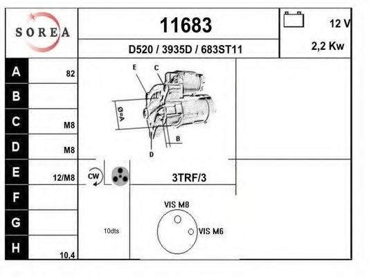 Стартер EAI 11683