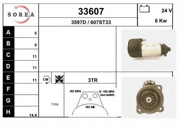 Стартер EAI 33607