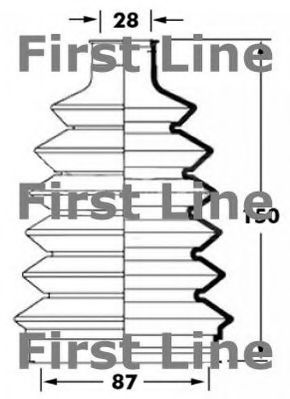 Пыльник, приводной вал FIRST LINE FCB6023
