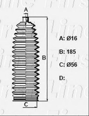 Пыльник, рулевое управление FIRST LINE FSG3431