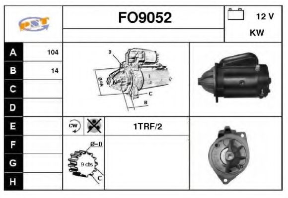 Стартер SNRA FO9052