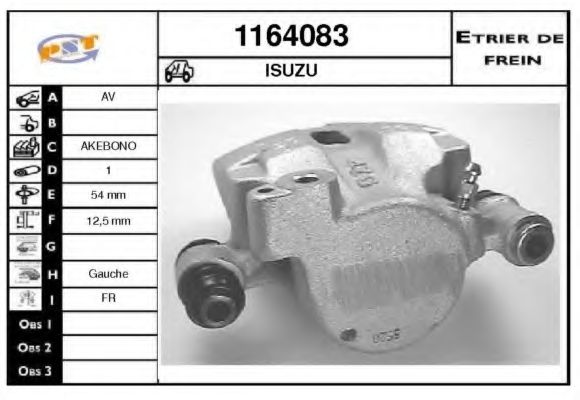 Тормозной суппорт BUDWEG CALIPER 341206