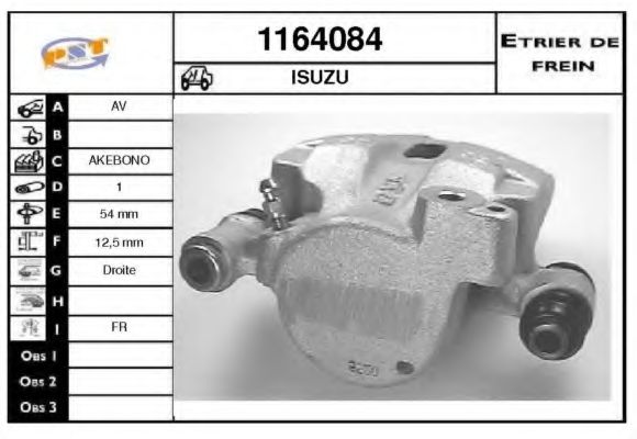 Тормозной суппорт BUDWEG CALIPER 341207