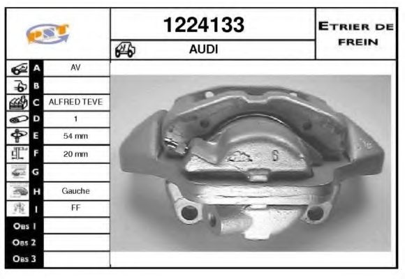 Тормозной суппорт BUDWEG CALIPER 34696