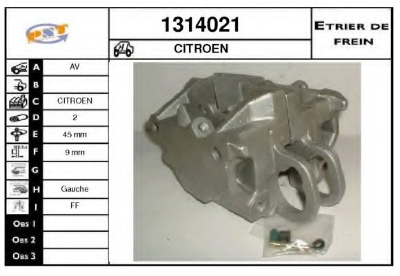 Тормозной суппорт BUDWEG CALIPER 34164