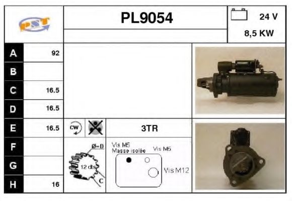 Стартер SNRA PL9054