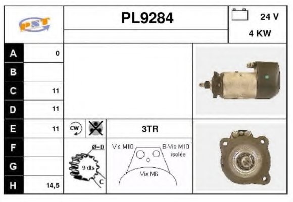 Стартер SNRA PL9284