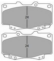 Комплект тормозных колодок, дисковый тормоз FREMAX FBP-1809