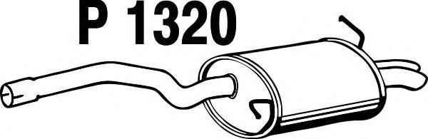 Глушитель выхлопных газов конечный FENNO P1320