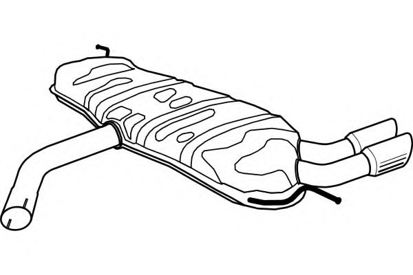 Глушитель выхлопных газов конечный FENNO 1367