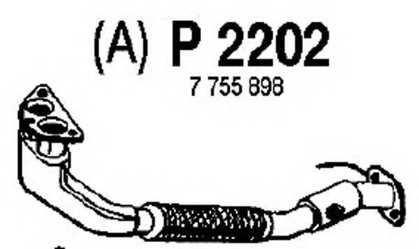 Труба выхлопного газа FENNO 2202