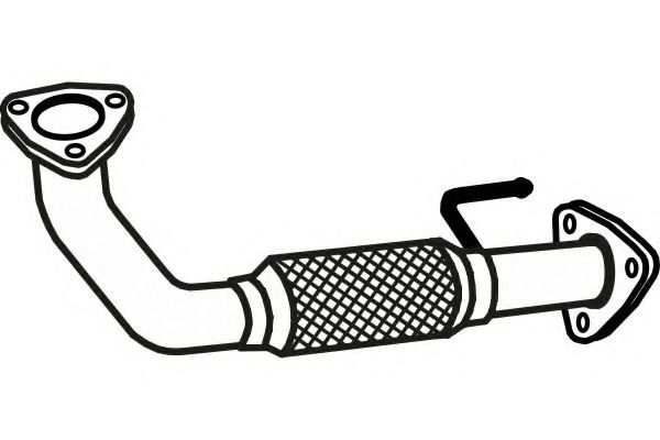 Труба выхлопного газа TEMOT 373101