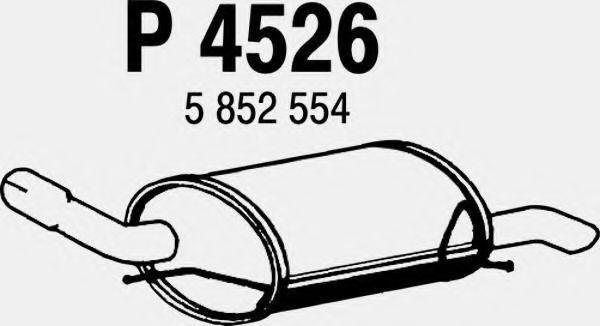 Глушитель выхлопных газов конечный FENNO 4526