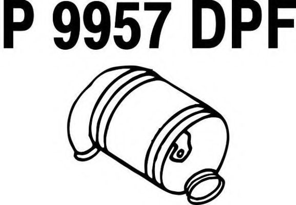 Сажевый / частичный фильтр, система выхлопа ОГ FENNO P9957DPF