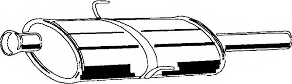 Средний глушитель выхлопных газов ASMET 10.084