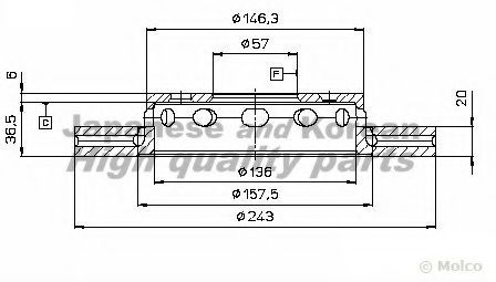 Тормозной диск ASHUKI 0990-6030