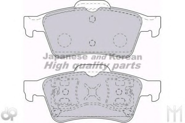 Комплект тормозных колодок, дисковый тормоз ASHUKI 1083-5401