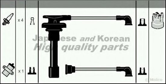 Комплект проводов зажигания ASHUKI D124-12