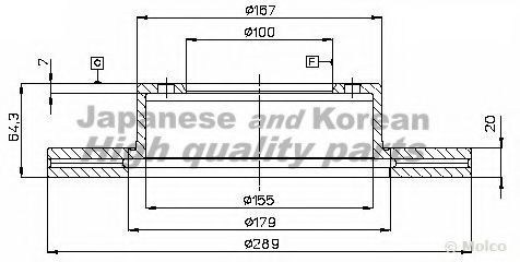 Тормозной диск ASHUKI T602-95