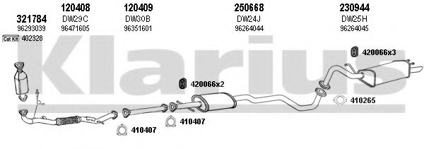 Система выпуска ОГ KLARIUS 310027E