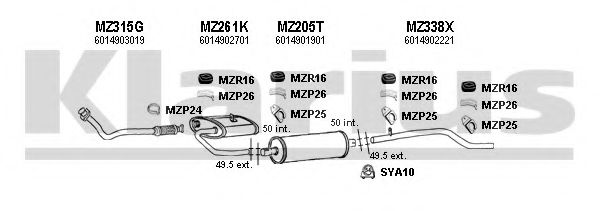 Система выпуска ОГ KLARIUS 600243U