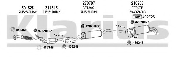 Система выпуска ОГ KLARIUS 790297E