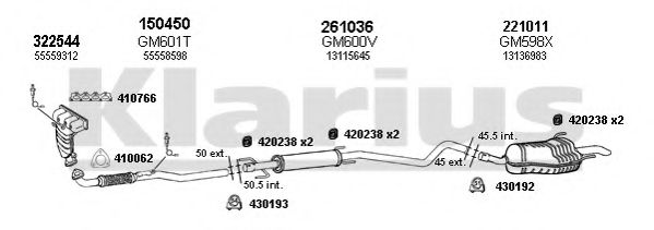 Система выпуска ОГ KLARIUS 391665E