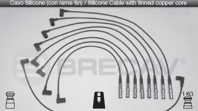 Комплект проводов зажигания BRECAV 08509