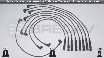 Комплект проводов зажигания BRECAV 08525