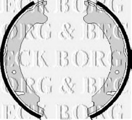 Комплект тормозных колодок BORG & BECK BBS6217
