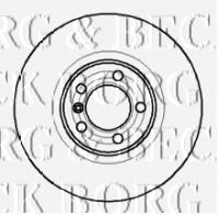 Тормозной диск BORG & BECK BBD4085