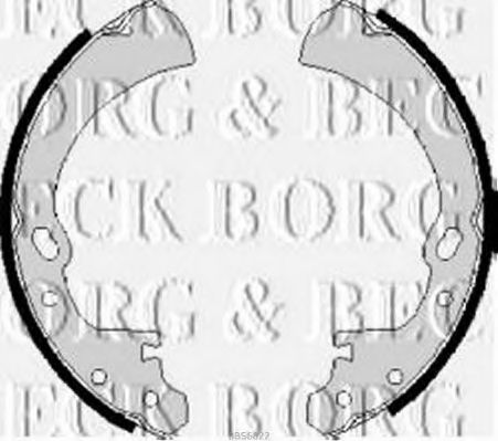 Комплект тормозных колодок BORG & BECK BBS6022